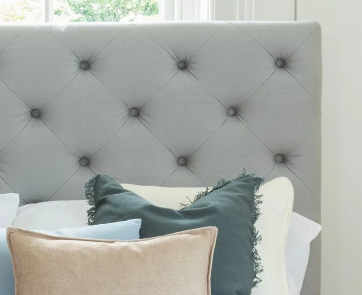 Willis & Gambier Toulon Grey Upholstered Bed Frame